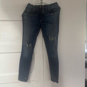 J Brand distressed skinny jeans denim blue